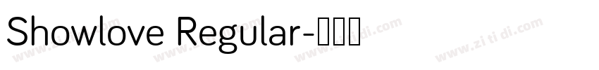 Showlove Regular字体转换